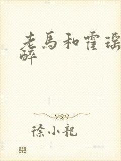 老马和霍瑶瑶喝醉