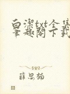 白洁txt全集笔趣阁下载