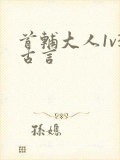 首辅大人1v3古言封面