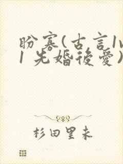 盼寡(古言1v1 先婚后爱)荔枝好多封面