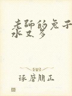 老师的兔子又软水又多