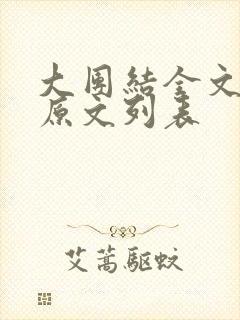 大团结全文阅读原文列表封面