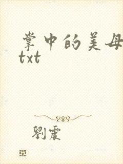 掌中的美母版主txt