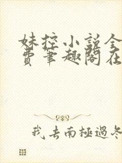妹控小说全文免费笔趣阁在线阅读封面