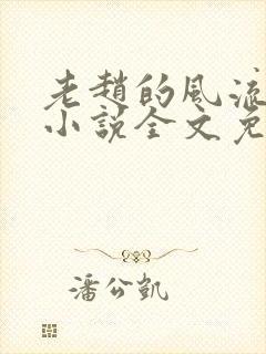 老赵的风流人生小说全文免费阅读