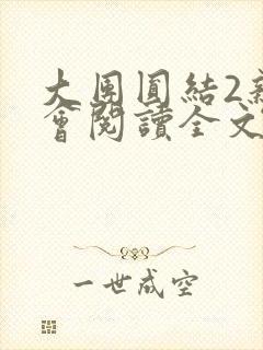 大团圆结2亲情会阅读全文