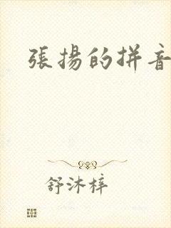 张扬的拼音封面