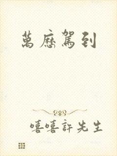万历驾到封面