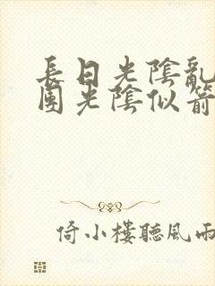 长日光阴乱作一团光阴似箭眇眇