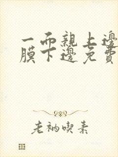 一面亲上边一面膜下边免费阅读