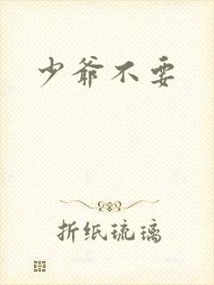 少爷不要