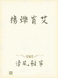 杨烁肖艾封面