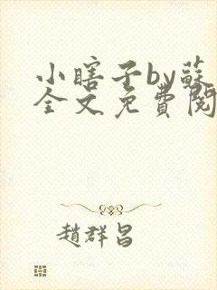 小瞎子by苏软全文免费阅读封面