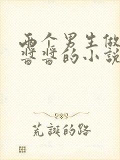 两个男生做酿酿酱酱的小说封面