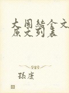 大团结全文阅读原文列表封面