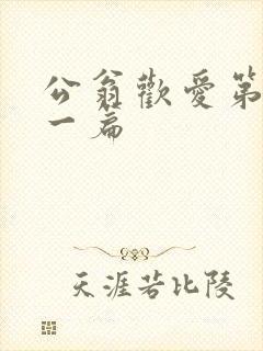 公翁欢爱第三十一篇