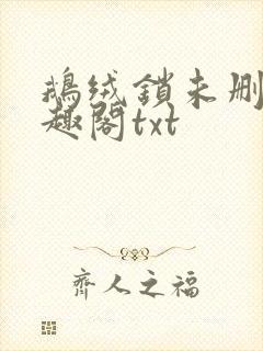 鹅绒锁未删除笔趣阁txt