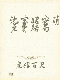 沈宴昭安萌全文免费结局封面