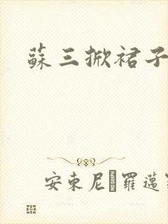 苏三掀裙子