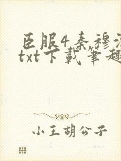 臣服4秦穆沈流txt下载笔趣阁