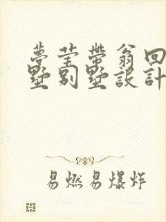 梦莹带翁回乡别墅别墅设计
