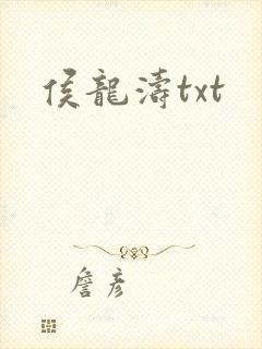 侯龙涛txt封面