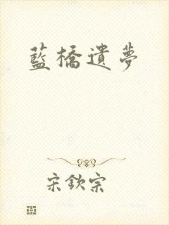 蓝桥遗梦封面