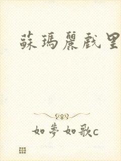 苏玛丽戏里戏外封面