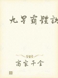 九星霸体诀封面