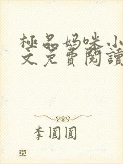 极品妈咪小说全文免费阅读