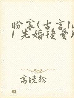 盼寡(古言1v1 先婚后爱)封面