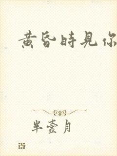 黄昏时见你