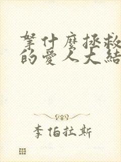 拿什么拯救你我的爱人大结局封面