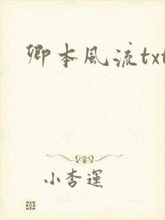 卿本风流txt