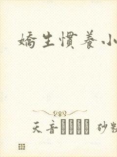 娇生惯养小说