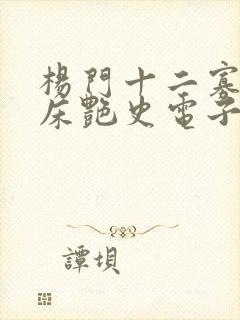 杨门十二寡妇肉床艳史电子书封面