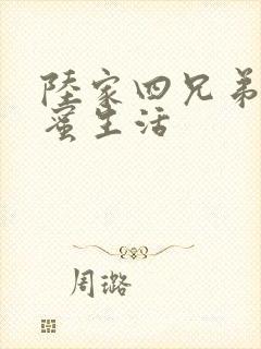 陆家四兄弟的甜蜜生活封面