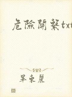 危险关系txt封面