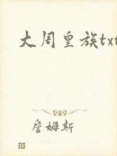 大周皇族txt封面