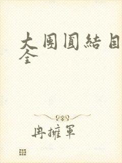 大团圆结目录大全
