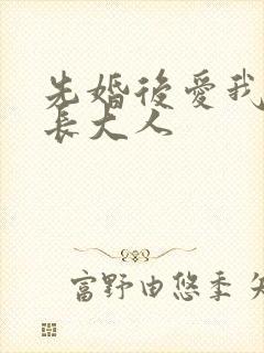 先婚后爱我的市长大人