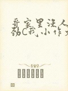 哥家里没人使点劲C我小作文封面