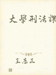 大学刑法课
