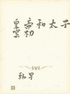 皇帝和太子妃h云初封面