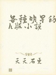 各种明星的综艺h版小说