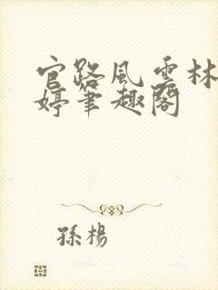 官路风云林海姜婷笔趣阁
