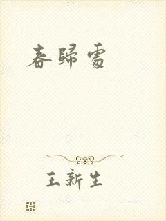 春归处封面