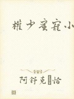 权少蜜宠小娇妻