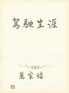 驾驶生涯封面