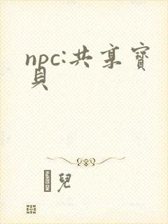 npc:共享宝贝